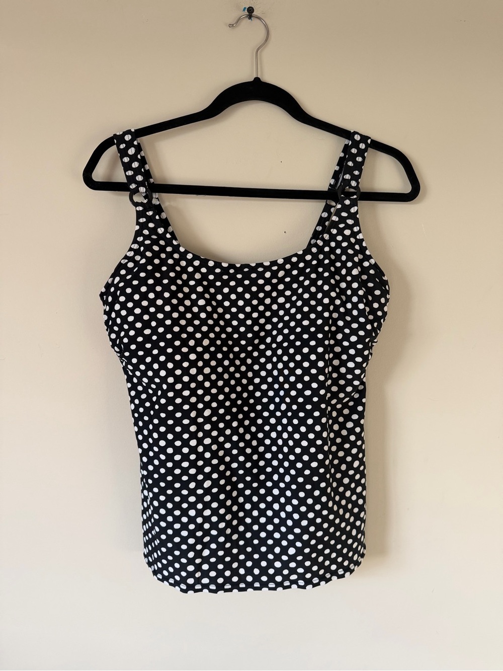 Christina Polka Dot Tankini Swim Top Size 12DD